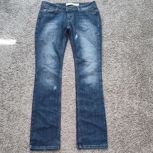 Zara Blue Straight Leg Jeans Versatile Denim